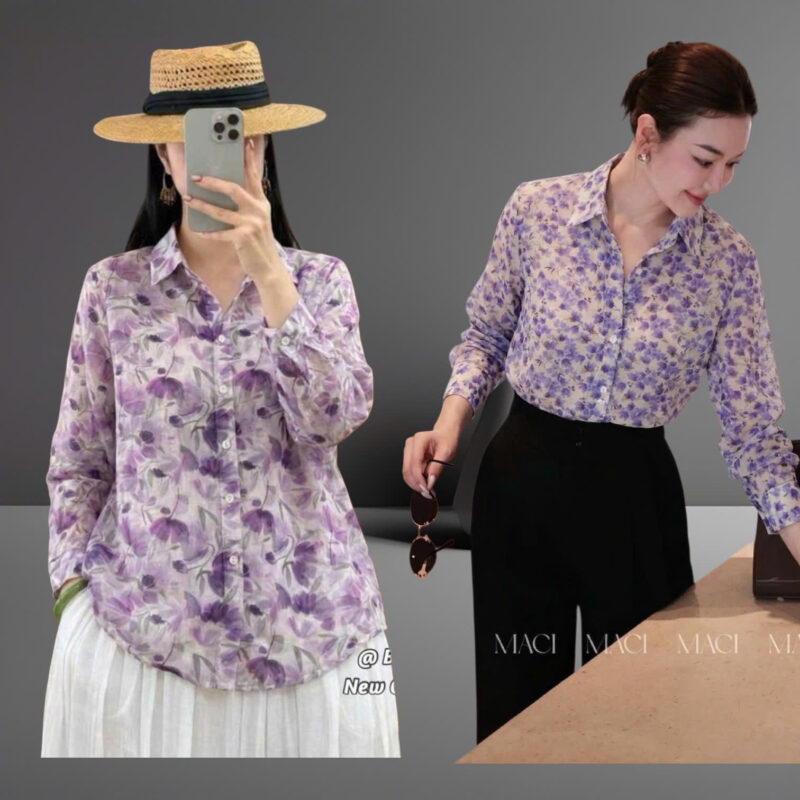 ÁO SƠ MI NỮ DÀI TAY Áo sơ mi nữ dài tay