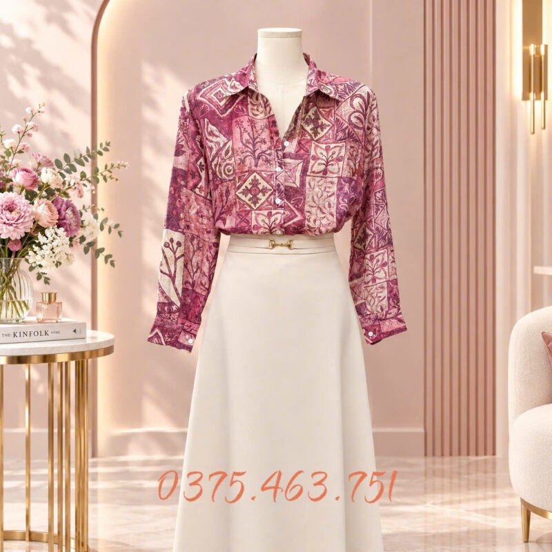 áo sơ mi nữ quảng châu cao cấp hoạ tiết hoa tơ mềm nhẹ không nhăn áo sơ mi nữ quảng châu cao cấp hoạ tiết hoa tơ mềm nhẹ không nhăn